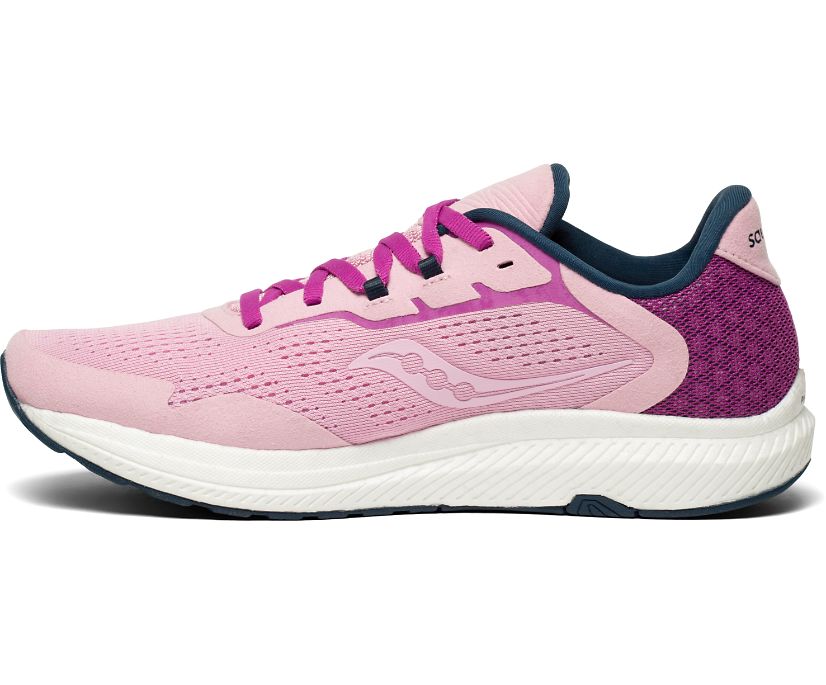 Women's Saucony Freedom 4 Running Shoes Pink / Purple | Singapore 132WNBY